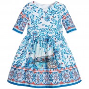 GIRL PRINTED DRESS - WOVEN