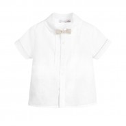 BOY SHIRT WITH BOW- WOVEN