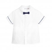BOY SHIRT WITH BOW- WOVEN