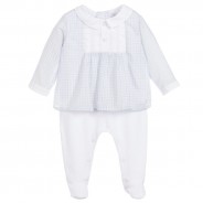 BABY BOY PPLAYSUIT - KNIT/WOVEN