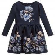 GIRL PRINTED DRESS - KNIT