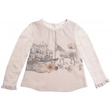 GIRL T-SHIRT - WOVEN/KNIT