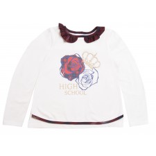 GIRL T-SHIRT WOVEN/KNIT