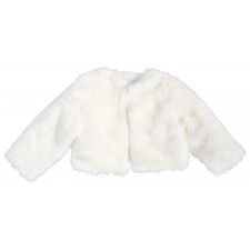 GIRL COAT - WOVEN/SYNTHETIC FUR