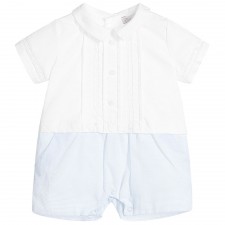 BABY BOY ROMPER - WOVEN