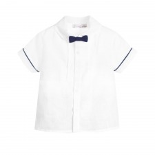 BOY SHIRT WITH BOW- WOVEN