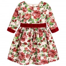 GIRL PRINT DRESS -  WOVEN